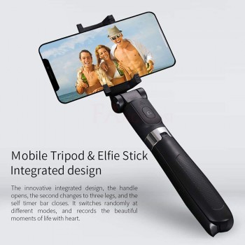 FANGTUOSI 3 in 1 Wireless Bluetooth Selfie Stick Mini Tripod Extendable Monopod Universal  For iPhone XR X 7 6s Plus Pau De Palo