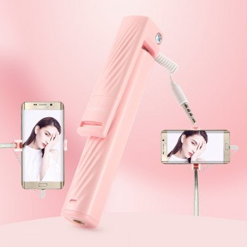 FLOVEME Mini Selfie Stick For iPhone 6 5 3.5mm Jack Wired Selfie Stick Monopod For Samsung Xiaomi Android Portable Selfiestick