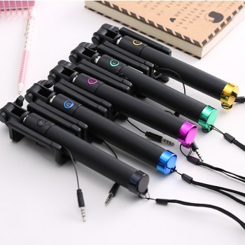Mini Wired Selfie Stick for iphone 6 6s plus Stick Monopod Extendable Selfie Stick for iphone 6s 5 5s 4 for Samsung s9 plus s8