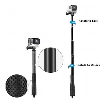 JOYTOP Action Camera POV Pola 36 Surfing Diving Extendable Go Pro Self selfie Stick Pole Monopod For GoPro HERO 5 4 3 for SJCAM