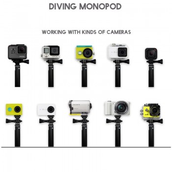 JOYTOP Action Camera POV Pola 36 Surfing Diving Extendable Go Pro Self selfie Stick Pole Monopod For GoPro HERO 5 4 3 for SJCAM