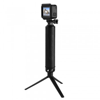 TELESIN Waterproof 3-Way Hand Grip Selfie Stick 2 in 1 Floating Grip Monopod Pole +Tripod for GoPro for Xiaomi YI SJCAM for EKEN