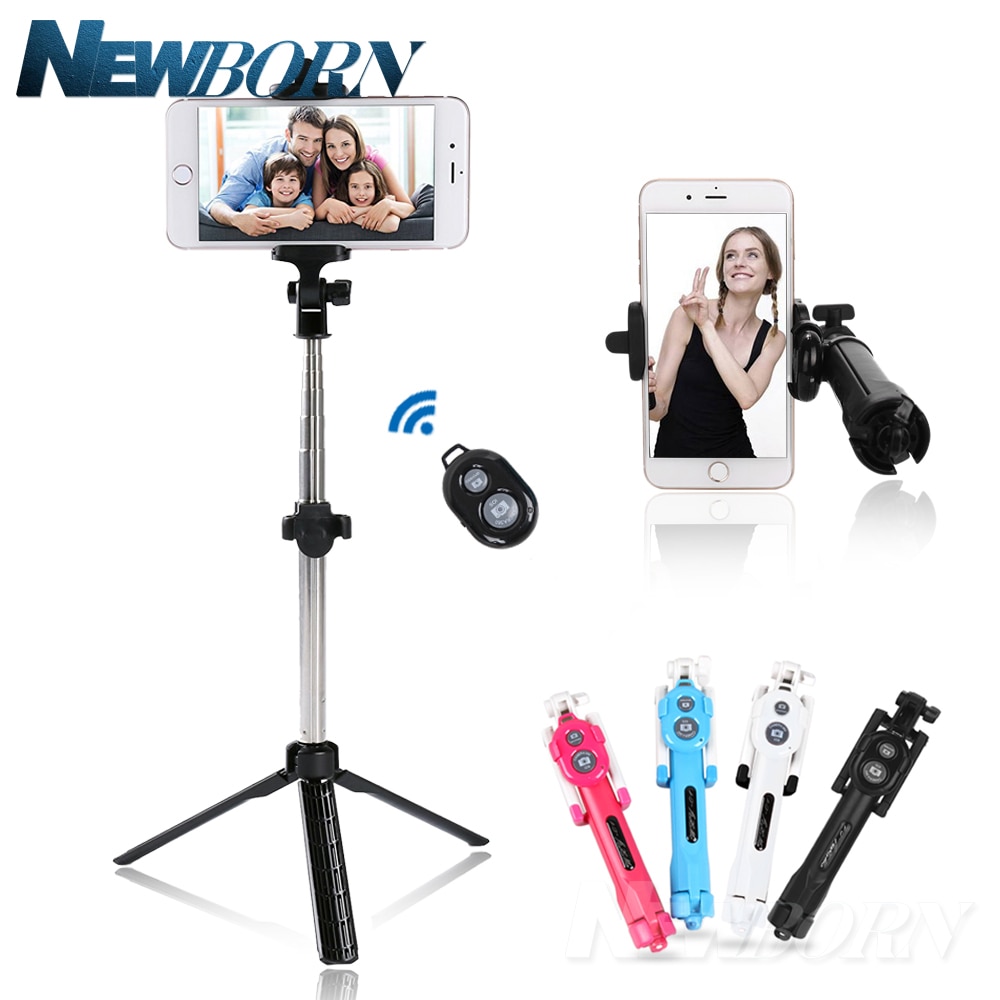 Cartoon Selfie Stick Mini Tripod Self Stick Bluetooth Remote Shutter Multifunctional Handheld Extendable Monopod For Smartphone