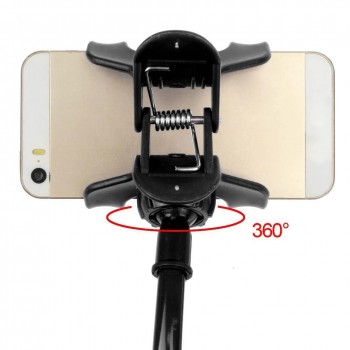 Monopod Gooseneck Bendable Long Arm Phone Mount Holder Double Phone Clip Holder Lazy Bracket Flexible