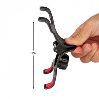 Monopod Gooseneck Bendable Long Arm Phone Mount Holder Double Phone Clip Holder Lazy Bracket Flexible