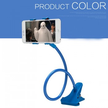 Monopod Gooseneck Bendable Long Arm Phone Mount Holder Double Phone Clip Holder Lazy Bracket Flexible