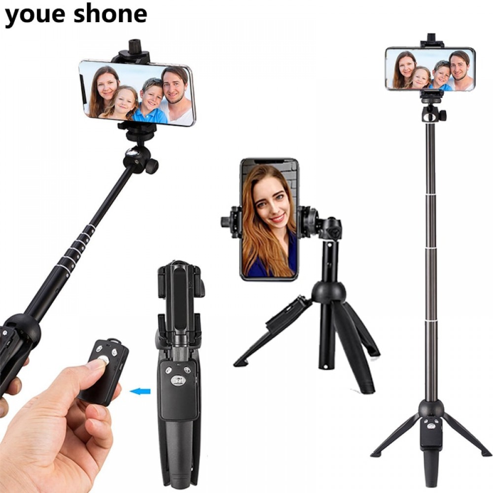 youe shone Tripods Selfie Stick Bluetooth Remote Handheld Monopod Self bastone selfy stik for iphone 6 7 8 plus x IOS Android
