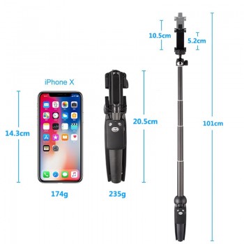 youe shone Tripods Selfie Stick Bluetooth Remote Handheld Monopod Self bastone selfy stik for iphone 6 7 8 plus x IOS Android