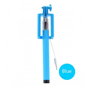Extendable Selfie Stick Wired Groove Monopod for iphone 6 plus 5s 4 photograph shutter Tripod para palo self For xiaomi S8 plus