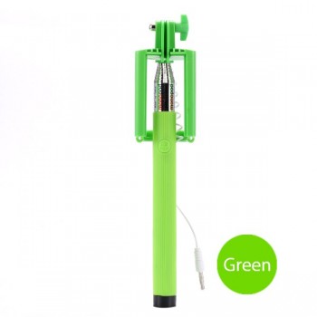 Extendable Selfie Stick Wired Groove Monopod for iphone 6 plus 5s 4 photograph shutter Tripod para palo self For xiaomi S8 plus
