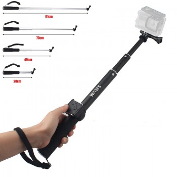Original SJCAM Aluminum Selfie Stick and Remote Control for SJCM SJ6 LEGEND M20 SJ7 Star SJ8 Series WiFi Action Cam sport camera