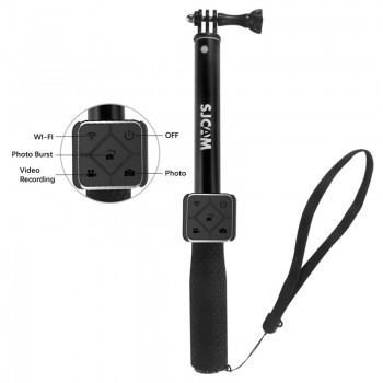 Original SJCAM Aluminum Selfie Stick and Remote Control for SJCM SJ6 LEGEND M20 SJ7 Star SJ8 Series WiFi Action Cam sport camera