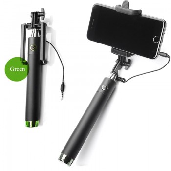 Luxury Extendable Folding Wired Selfi Self Selfie Stick Monopod For Samsung Galaxy S5 Note3 iphone 6 5S Perche Selfies Selfiepod