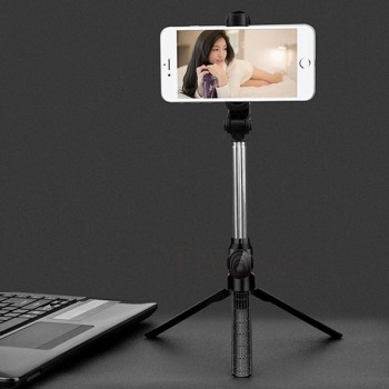 FANGTUOS 3 in 1 Wireless Bluetooth Selfie Stick For iPhone 8 X 7 6s Mini Shutter Remote Monopod Extendable Universal Tripod