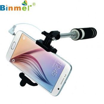 Binmer New 14-60cm Mini Extendable Sponge Handheld Fold Self-portrait Selfie Stick Holder Monopod For Smartphone Drop Ship