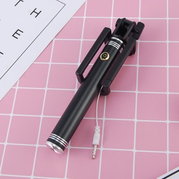 HOTR Aluminum Alloy Metal Selfie Stick Wired Selfie Stick Para Selfie for iphone 6 6s plus 5s 4 for Samsung note 8 s8 S9 Plus