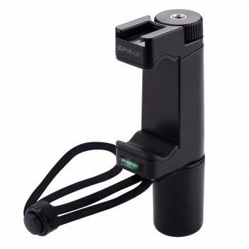 PULUZ F-Mount Smartphone Grip Handle Rig with Wrist Strap, Tripod Mount Adapter amp; Cold Shoe Mount for Led Video Light and Microp