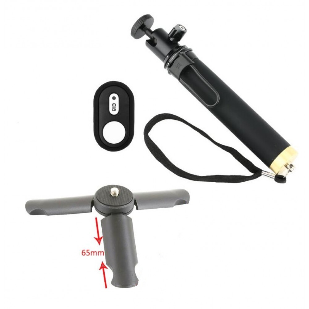 Clownfish For xiaoyi Bluetooth Remote Control monopod tripod Handheld Selfie Stick for Xiaomi YI/2 4k action Camera accessories