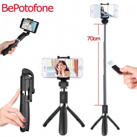 NEW Selfie Stick Tripod Stand 3 in 1 Extendable Monopod Bluetooth  3.0 Remote Phone Mount for iPhone X 8 Android SmartPhone