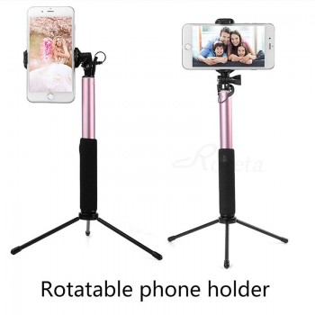 phone Selfie Stick Monopod With mirror Wireless Bluetooth remote control Universal Foldable Tripod For iPhone 6 samsung Selfie