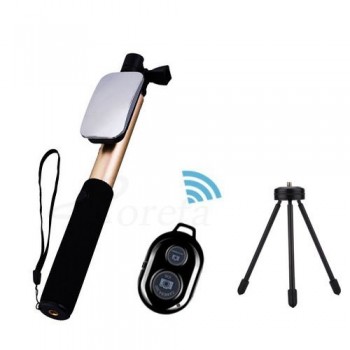 phone Selfie Stick Monopod With mirror Wireless Bluetooth remote control Universal Foldable Tripod For iPhone 6 samsung Selfie