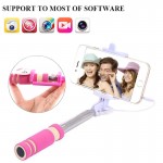 Mini Extendable Handheld Selfie Stick Wired Portable Monopod Phone Selfie Stick Tripod Monopod 13.5-53.5cm For  SmartPhone