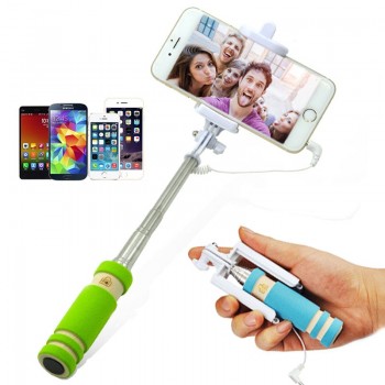 Mini Extendable Handheld Selfie Stick Wired Portable Monopod Phone Selfie Stick Tripod Monopod 13.5-53.5cm For  SmartPhone
