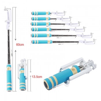 Mini Extendable Handheld Selfie Stick Wired Portable Monopod Phone Selfie Stick Tripod Monopod 13.5-53.5cm For  SmartPhone