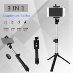 FGHGF T1 Bluetooth Remote Selfie Stick Extendable Mini Monopod Tripod Universal Pau De Palo selfie stick For iphone 6 7 8