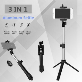 FGHGF T1 Bluetooth Remote Selfie Stick Extendable Mini Monopod Tripod Universal Pau De Palo selfie stick For iphone 6 7 8