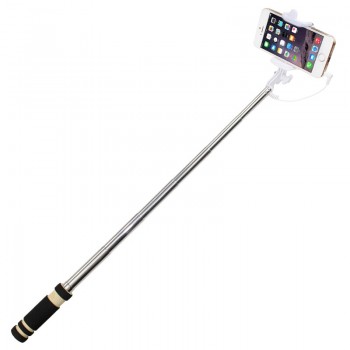 meiyi S1 Extendable Wired Self Selfie Stick Monopod Cable Holder for iPhone 6s 6 5s 5 se for Android Phone 4.2.2 Above