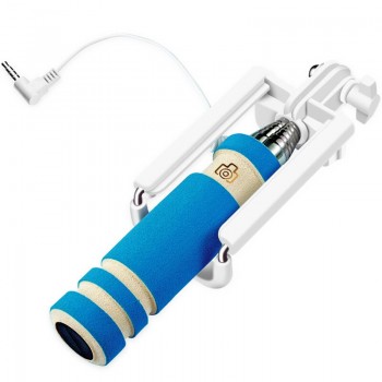 meiyi S1 Extendable Wired Self Selfie Stick Monopod Cable Holder for iPhone 6s 6 5s 5 se for Android Phone 4.2.2 Above