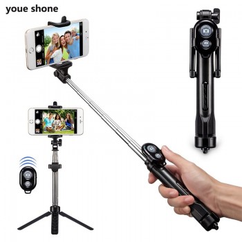 youe shone Bluetooth Wireless Selfie Stick Tripod Remote Handheld Monopod Self bastone selfy stik Camera for iphone IOS Android