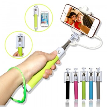 Extendable Selfie Stick Wired Selfie Stick Palo Selfie Handheld Monopod for iphone 6 6s plus 5s 4 for Samsung Note 8 s8 plus s7