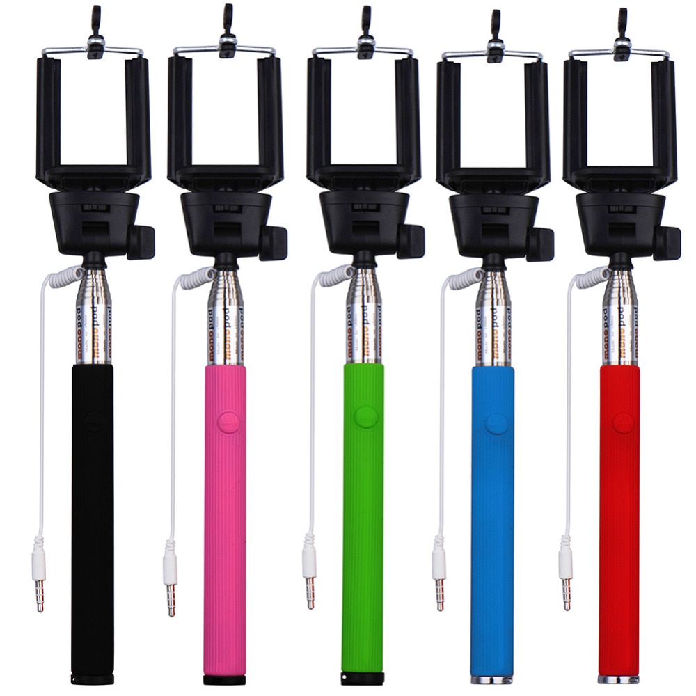 Universal Wired Selfie Stick Monopod for IOS Andriod Smartphone Self Handheld Phone Holder For Samsung Galaxy Xiaomi Camera