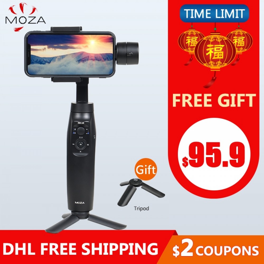 MOZA MINI MI 3-Axis Handheld Smartphone Gimbal Stabilizer for iPhone X 8Plus 8 7 6S Samsung S9 S8 S7 VS Zhiyun Smooth Q 4 Vimble