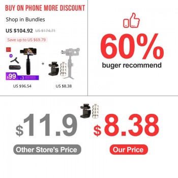 MOZA Mini Mi Mini-Mi 3-Axis Handheld Gimbal Stabilizer for iPhone 8 Plus Gopro PK Zhiyun Smooth 4 DJI Osmo mobile 2 Osmo Pocket