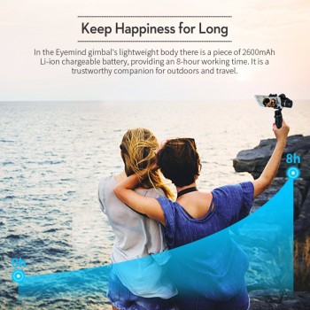 EYEMIND 3-Axis Handheld Smartphone Gimbal Stabilizer VS Zhiyun Smooth 4/Q Model for iPhone X 8Plus 8 7 Android Sports Cameras
