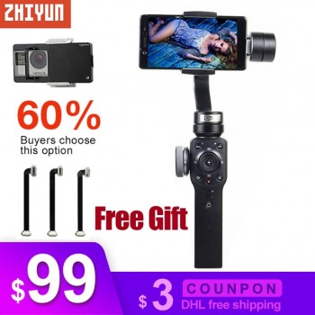 Zhiyun Smooth 4 Smooth Q 3-axis handheld gimbal for iphone 6 7 X smartphone stabilizer Steadicam PK dji osmo pocket mobile 2