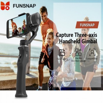 Funsnap Capture 3 Axis Handheld Gimbal Stabilizer Capture Three-Axis Brushless Gimbal Stabilizer Support Smartphone