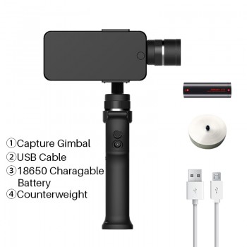 Funsnap Capture 3 Axis Handheld Gimbal Stabilizer For Smartphone GoPro 6 SJcam XiaoYi 4k Camera Not DJI OSMO 2 ZHIYUN FEIYUTECH