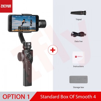 Zhiyun Smooth 4 Q 3-axis Handheld Gimbal Stabilizer for smartphone iPhoneX action camera gopro4/5/6 pk Smooth Q DJI osmo 2