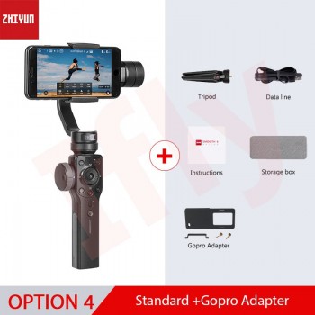 Zhiyun Smooth 4 Q 3-axis Handheld Gimbal Stabilizer for smartphone iPhoneX action camera gopro4/5/6 pk Smooth Q DJI osmo 2