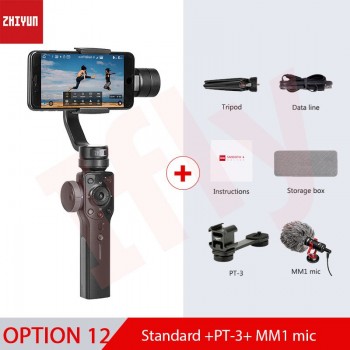 Zhiyun Smooth 4 Q 3-axis Handheld Gimbal Stabilizer for smartphone iPhoneX action camera gopro4/5/6 pk Smooth Q DJI osmo 2