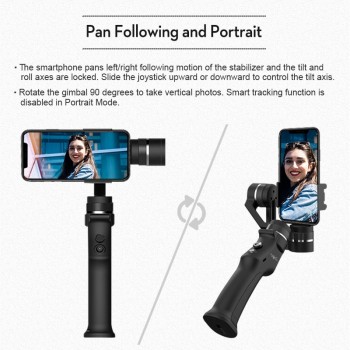 EYEMIND 3-Axis Gimbal Stabilizer for Smartphone GO Pro Camera Handheld Bluetooth APP Selfie Stick estabilizador