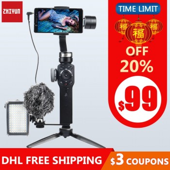 ZHIYUN Smooth 4 Q Smartphone Handheld 3 Axis Gimbal Stabilizer Action Camera Steadicam for Phone Gopro SJCAM pk DJI OSMO Pocket