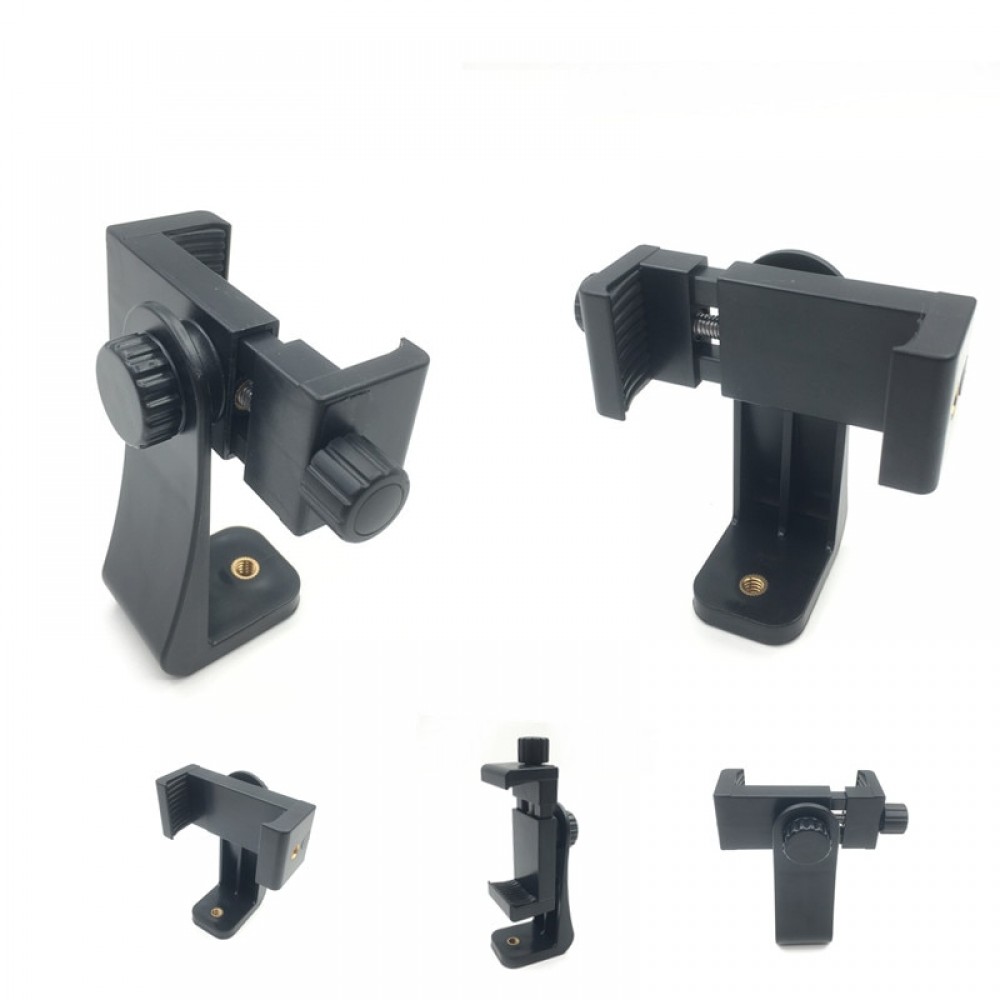 Rotary Mobile Phone Clip Three Tripod Transfer Seat Universal Bracket Fixing Clip Stabilizer gimbal for phone camera