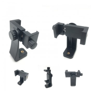 Rotary Mobile Phone Clip Three Tripod Transfer Seat Universal Bracket Fixing Clip Stabilizer gimbal for phone camera
