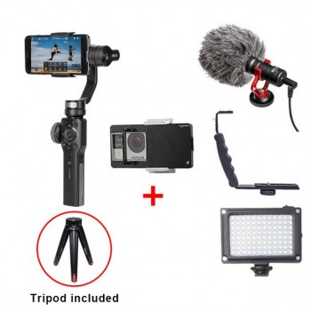 Zhiyun Smooth 4 Q 3-Axis Handheld Gimbal Stabilizer for Smartphone action camera phone Portable sjcam Vertical Shooting