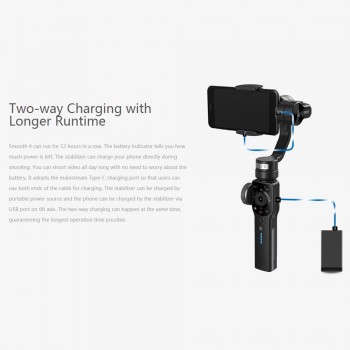 Zhiyun Smooth 4 3-Axis Handheld Smartphone Gimbal Stabilizer for iPhone XS Max XR X 8Plus 8 7 Samsung S9 S8 S7Action Camera